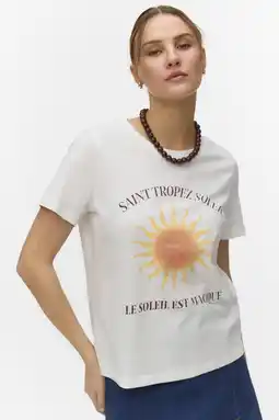Wehkamp VERO MODA T-shirt wit aanbieding
