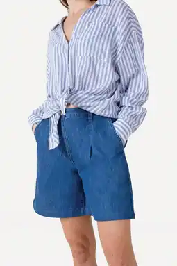 Wehkamp Another-Label regularwaist short medium blue denim aanbieding