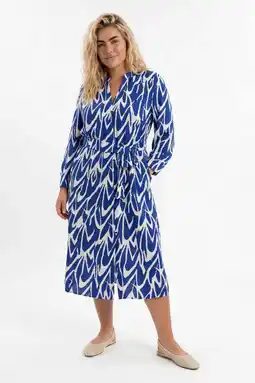 Wehkamp ONLY CARMAKOMA blousejurk blauw aanbieding
