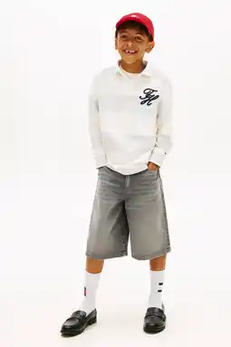 Wehkamp Tommy Hilfiger short grey denim aanbieding