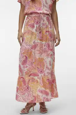 Wehkamp VERO MODA maxi rok roze aanbieding