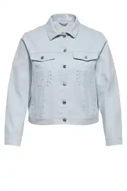 Wehkamp ONLY CARMAKOMA denim spijkerjas lichtblauw aanbieding