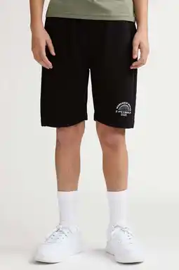 Wehkamp Petrol Industries regular sweatshort zwart aanbieding