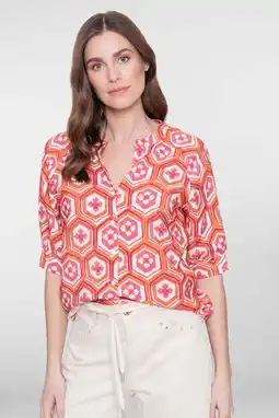 Wehkamp Geisha blouse oranje aanbieding