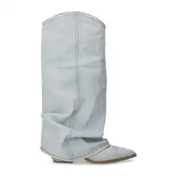 Wehkamp Sacha denim cowboylaarzen met flap blauw aanbieding