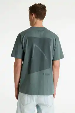 Wehkamp CHASIN' oversized T-shirt met backprint donkergroen aanbieding