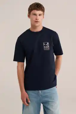 Wehkamp WE Fashion relaxed T-shirt donkerblauw aanbieding