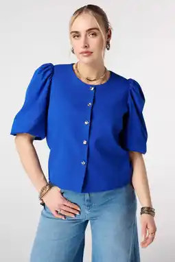 Wehkamp MS Mode regular blazer blauw aanbieding