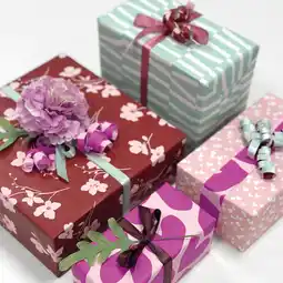 Wehkamp CollectivWarehouse x Wehkamp cadeaupapier - Minty Blossom (set van 3) aanbieding