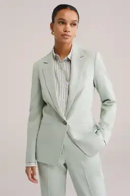 Wehkamp WE Fashion getailleerde blazer mintgroen aanbieding