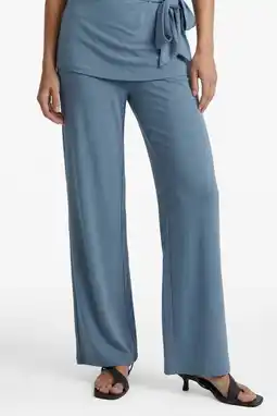 Wehkamp G-maxx straight regularwaist broek blauw aanbieding