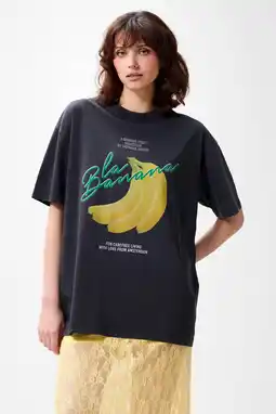 Wehkamp Catwalk Junkie T-shirt antraciet/geel aanbieding