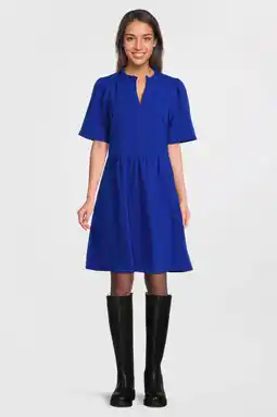 Wehkamp Imagine jurk met textuur blauw aanbieding