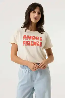 Wehkamp Garcia T-shirt ecru aanbieding