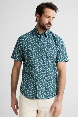 Wehkamp LERROS regular casual overhemd blauw aanbieding
