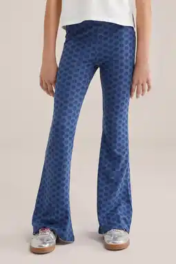 Wehkamp WE Fashion flared legging blauw aanbieding