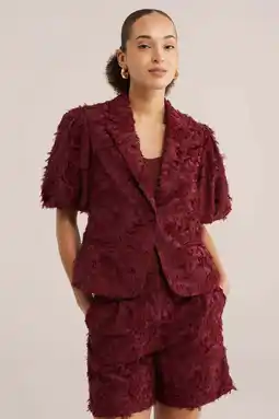 Wehkamp WE Fashion regular blazer rood aanbieding