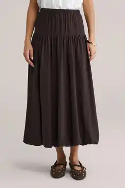 Wehkamp WE Fashion rok donkerbruin aanbieding