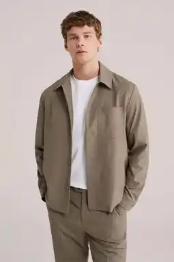 Wehkamp WE Fashion overshirt taupe aanbieding
