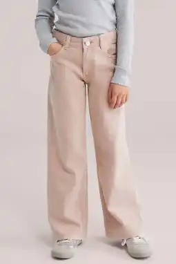 Wehkamp WE Fashion Blue Ridge lowwaist wide leg jeans roze aanbieding