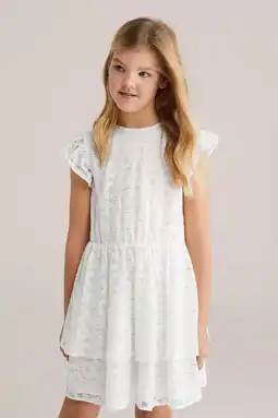 Wehkamp WE Fashion zomerjurk ajour wit aanbieding