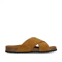 Wehkamp Sacha suède slippers cognac aanbieding