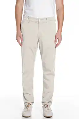 Wehkamp REPLAY regular chino beige aanbieding