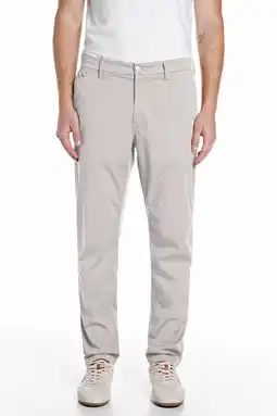 Wehkamp REPLAY regular chino beige aanbieding