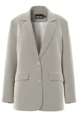 Wehkamp PIECES Curve regular blazer beige aanbieding