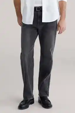 Wehkamp WE Fashion straight leg jeans black denim aanbieding