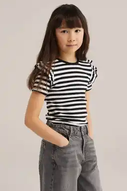 Wehkamp WE Fashion T-shirt zwart/wit aanbieding