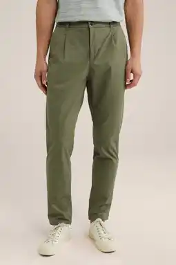 Wehkamp WE Fundamentals tapered fit chino Ben olive aanbieding