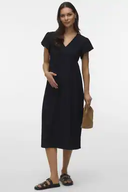 Wehkamp MAMALICIOUS midi jurk zwart aanbieding