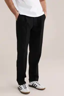 Wehkamp WE Fashion regular casual broek zwart aanbieding