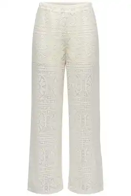 Wehkamp KIDS ONLY GIRL casual broek gehaakt ecru aanbieding