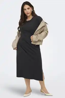 Wehkamp ONLY CARMAKOMA T-shirtjurk zwart aanbieding