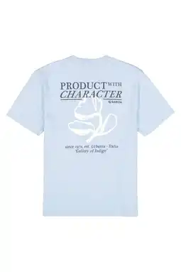 Wehkamp Garcia relaxed T-shirt met backprint lichtblauw aanbieding