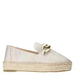 Wehkamp Manfield leren espadrilles goud aanbieding