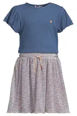 Wehkamp NONO midi jurk blauw aanbieding