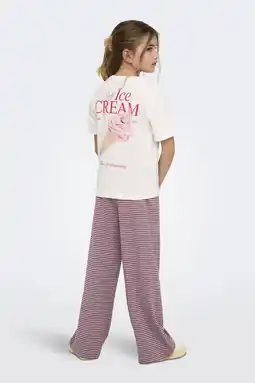 Wehkamp KIDS ONLY GIRL T-shirt met backprint wit aanbieding
