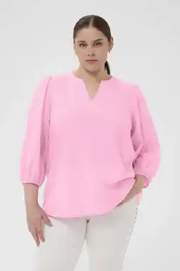 Wehkamp Kaffe Curve blousetop roze aanbieding