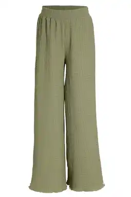 Wehkamp Me & My Monkey regularwaist casual broek groen met textuur aanbieding