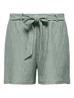 Wehkamp ONLY relaxed highwaist casual short lichtgroen aanbieding