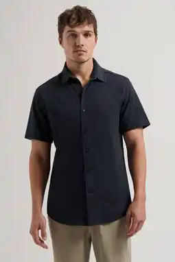 Wehkamp Dstrezzed regular casual overhemd donkerblauw aanbieding