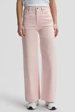 Wehkamp Lee STELLA highwaist wide leg jeans lichtroze aanbieding