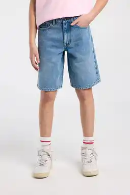 Wehkamp America Today bermuda short medium blue denim aanbieding