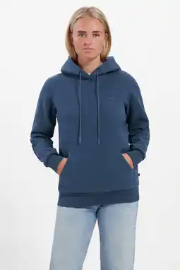 Wehkamp Kjelvik fleece hoodie Daphne donkerblauw aanbieding