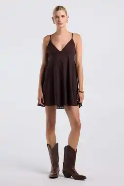 Wehkamp America Today mini jurk - bruin aanbieding