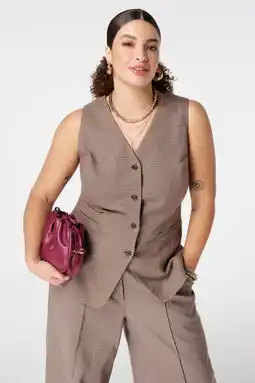 Wehkamp MS Mode gilet bruin aanbieding