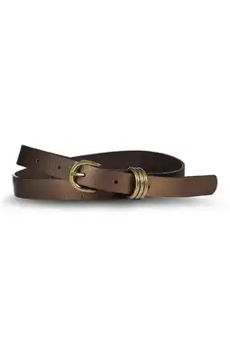 Wehkamp Expresso leren riem donkerbruin aanbieding